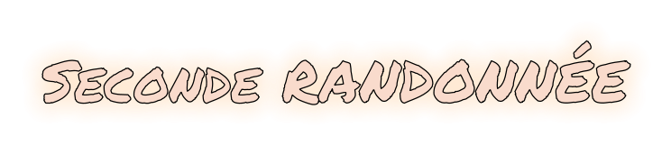 Seconde RANDONNÉE